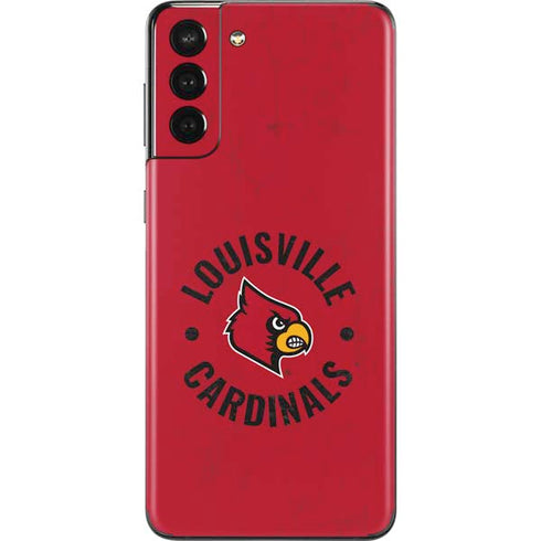 University of Louisville Cardinals Faded Galaxy S21 Plus 5G Skin